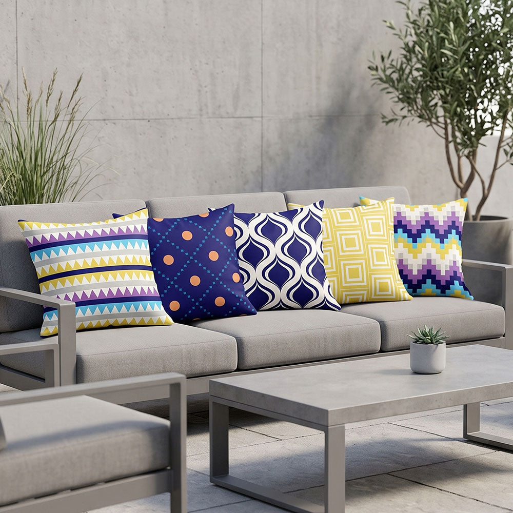 Eclectic 5PCS Cushion Covers Set