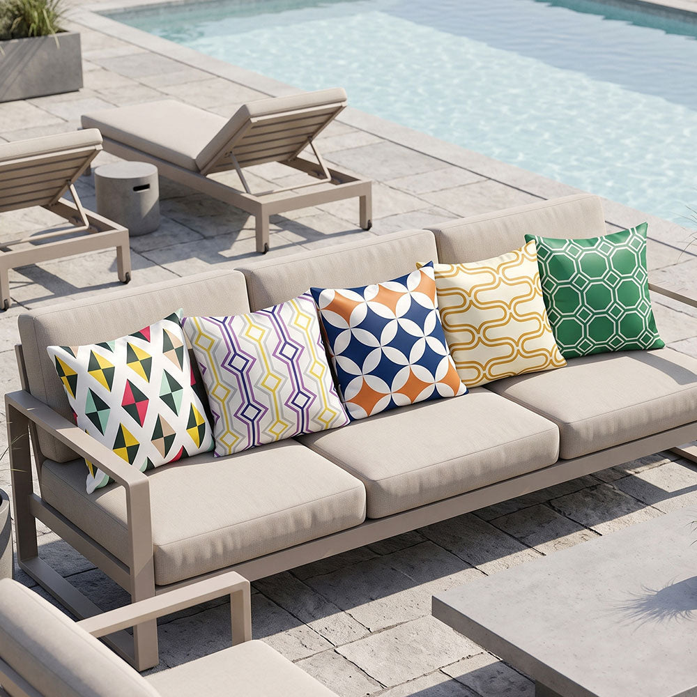 Hexagon 5PCS Cushion Covers Set