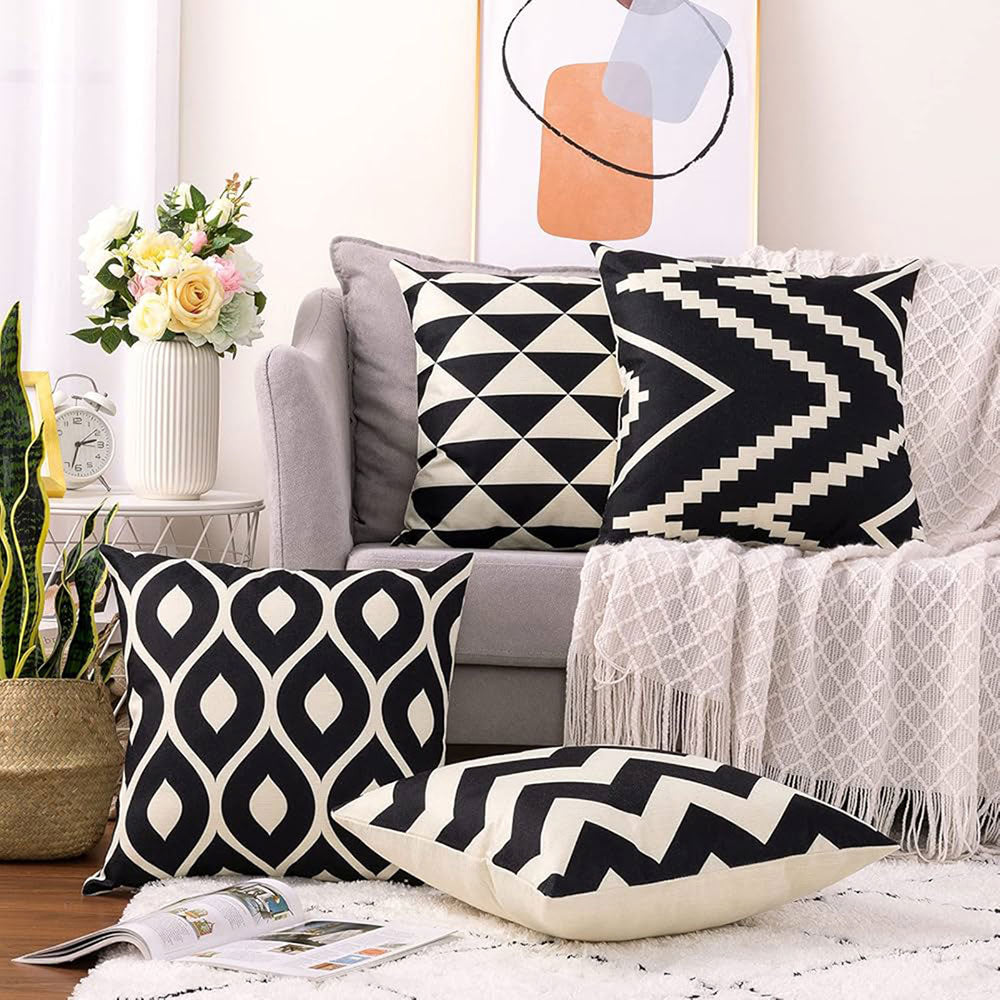 Aztec 4 PCS Cushion Covers Set