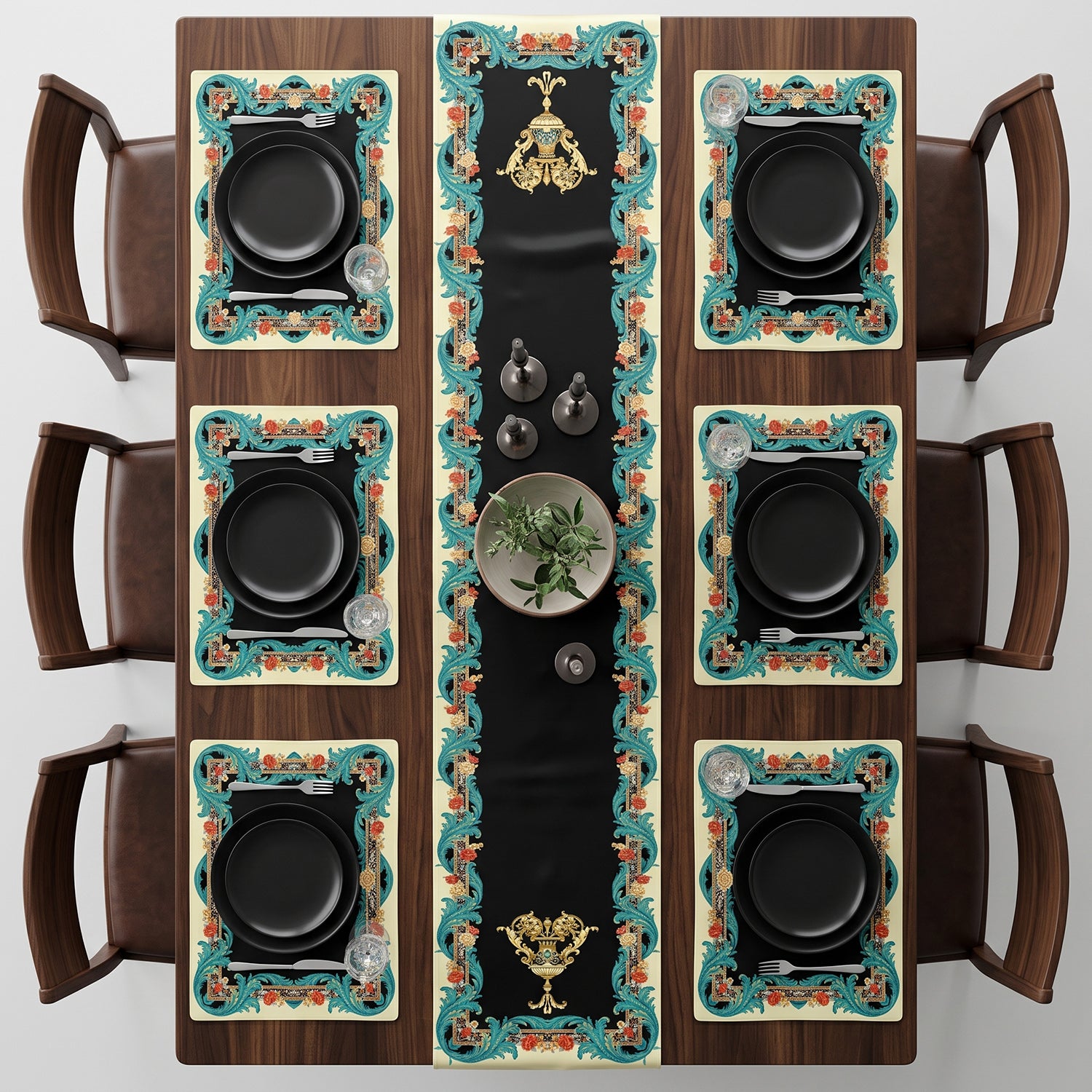 Rococo Printed Table Linen Sets