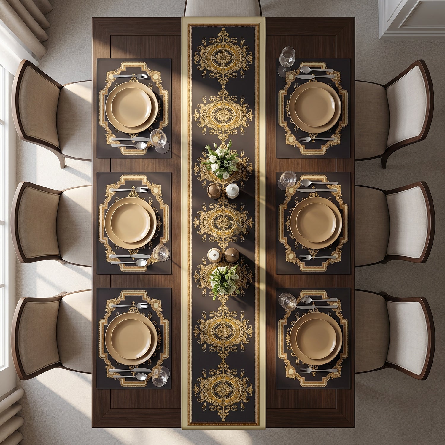 Baroque Printed Table Linen Sets