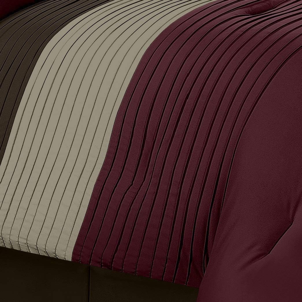 Scarlet Pleated 6Pcs quilt cover set by Nylsa