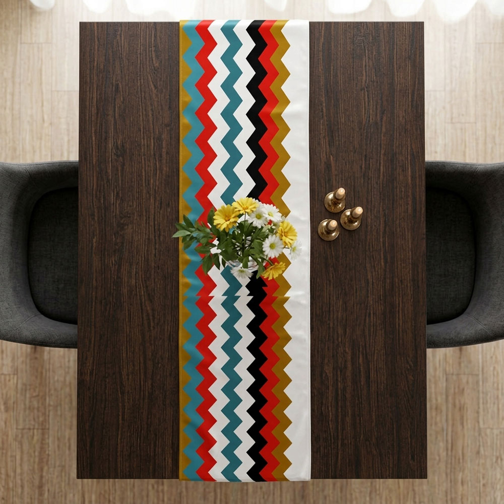 Chevrons Digital Printed Table Runner