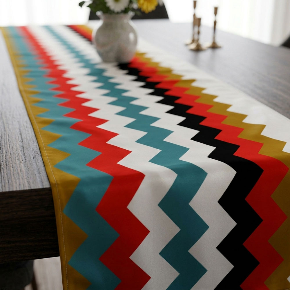 Chevrons Digital Printed Table Runner