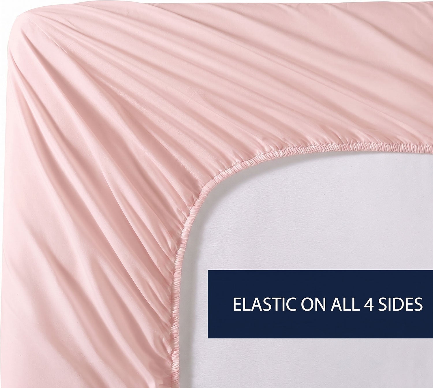 Blush 100% cotton fitted sheet by Nylsa