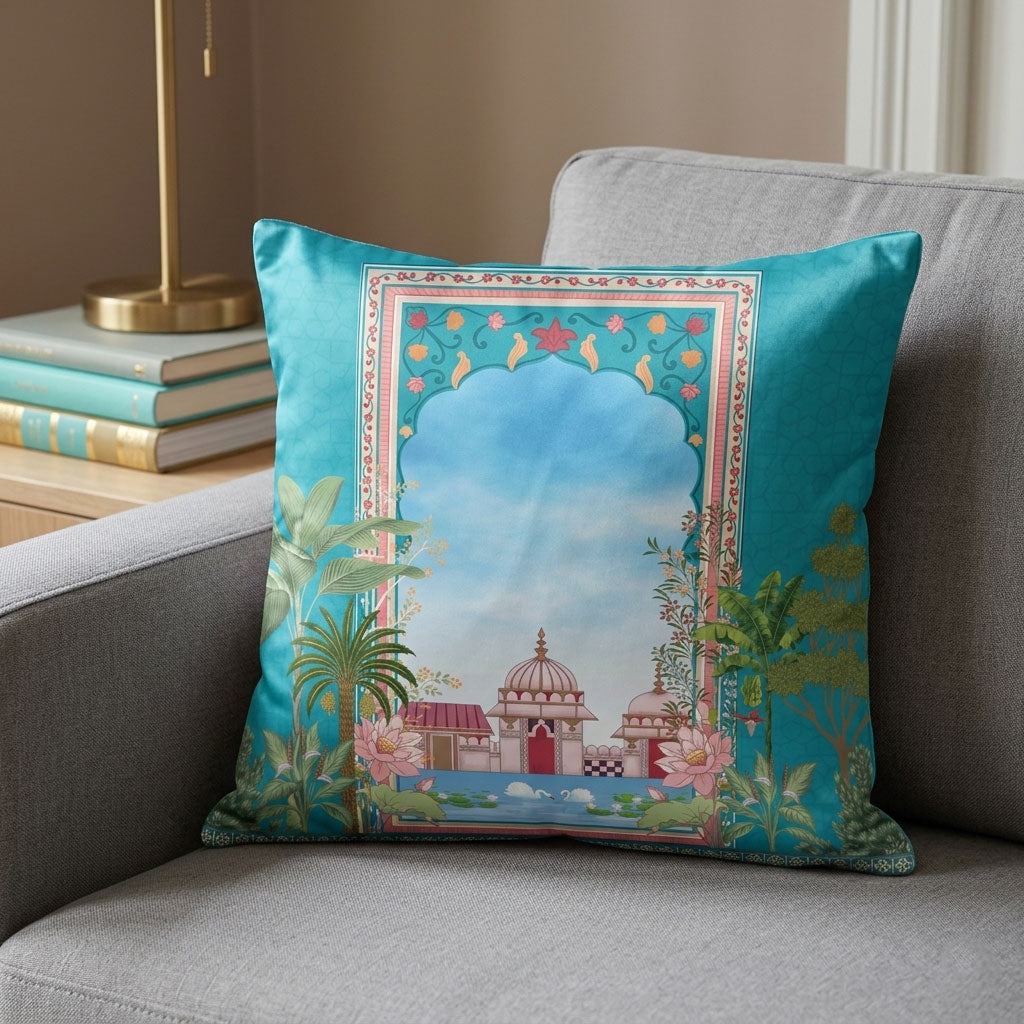 Mehrab digital printed cushion cover by Nylsa
