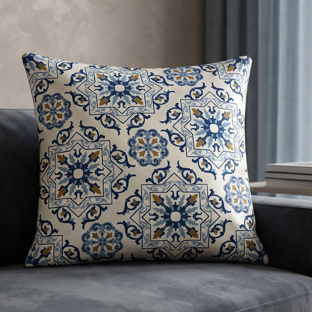 Delft Mosaic digital printed cushion cover by Nylsa