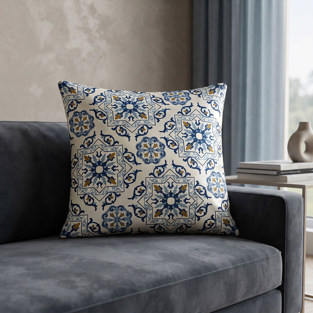 Delft Mosaic digital printed cushion cover by Nylsa