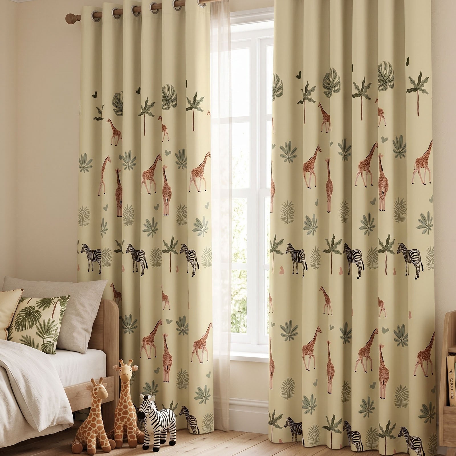 Roamer Digital Printed Eyelet Curtains – Pair