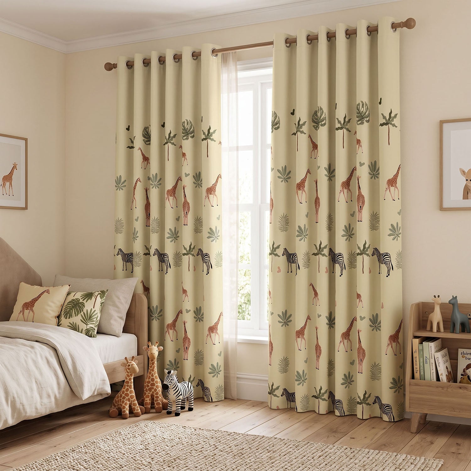 Roamer Digital Printed Eyelet Curtains – Pair