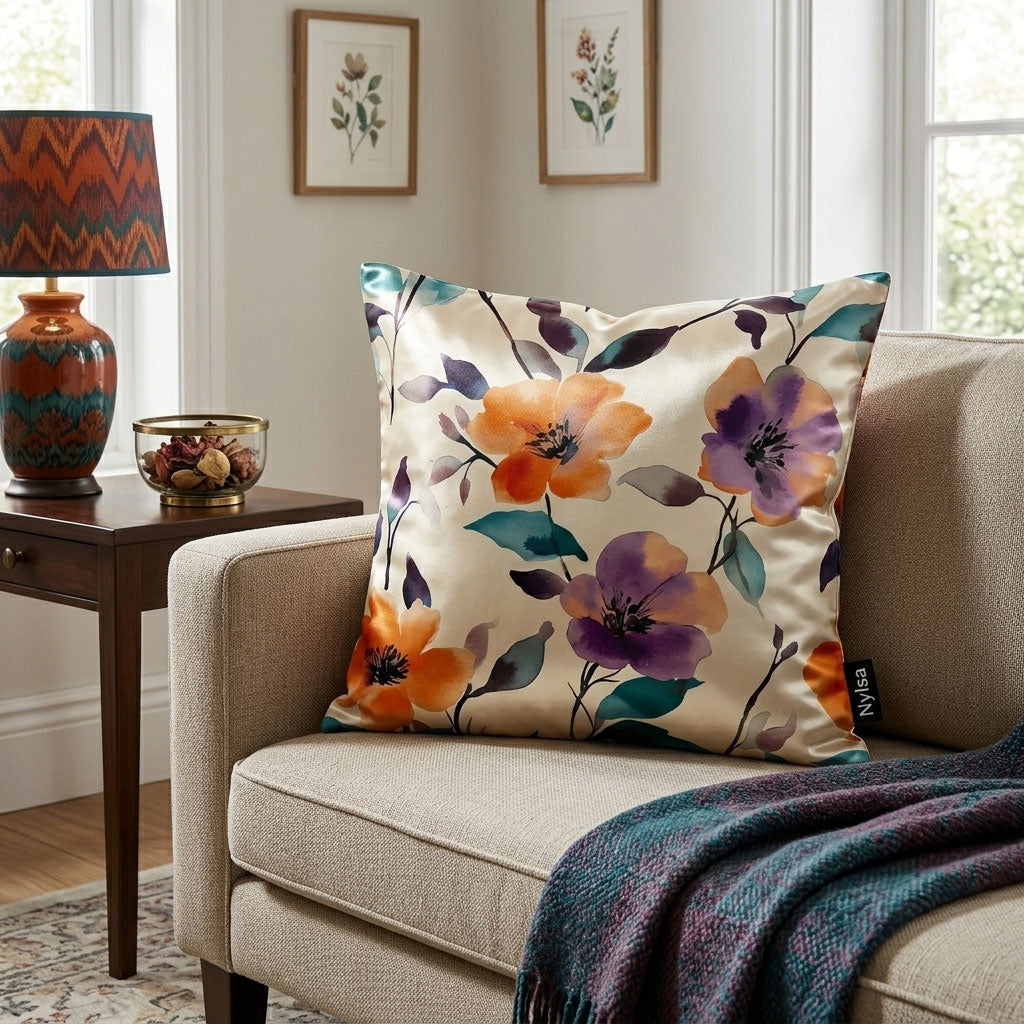 Roselle digital printed cushion cover by Nylsa