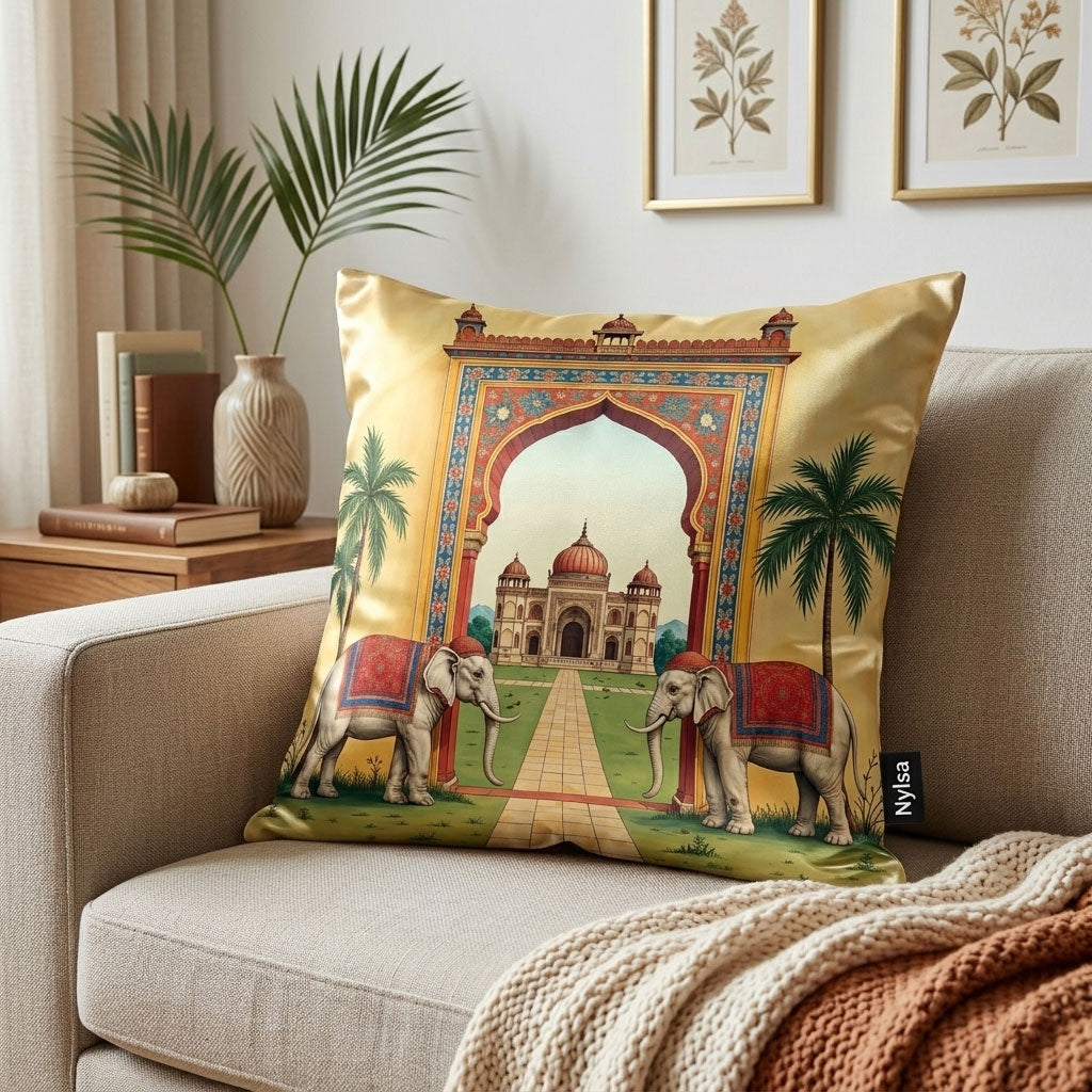 Shahkaar digital printed cushion cover by Nylsa
