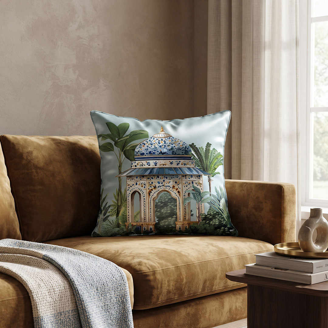 Mughal Arch digital printed cushion cover by Nylsa