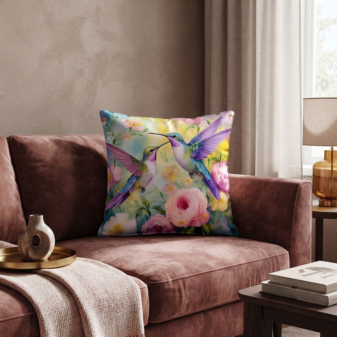 Humming Bird digital printed cushion cover by Nylsa