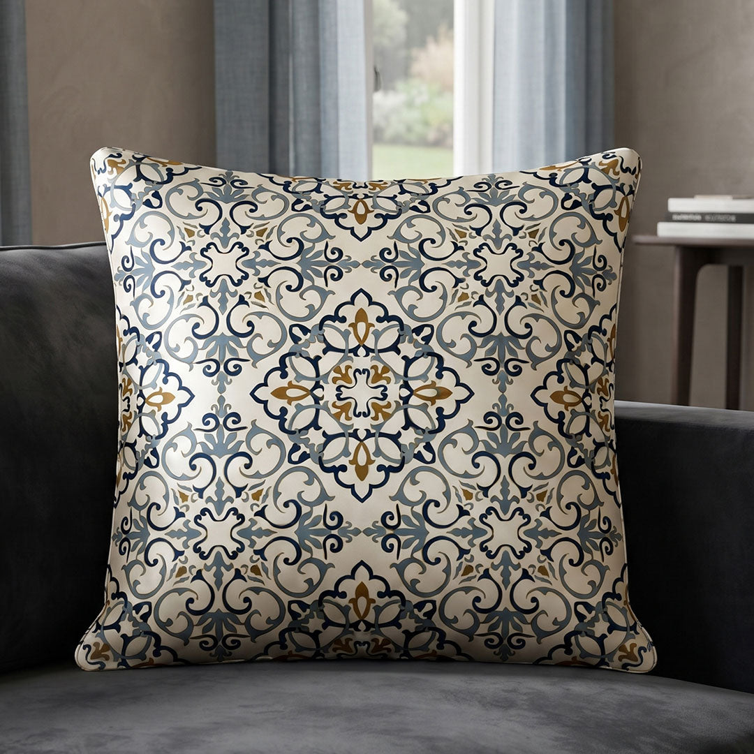 Arabesque digital printed cushion cover by Nylsa