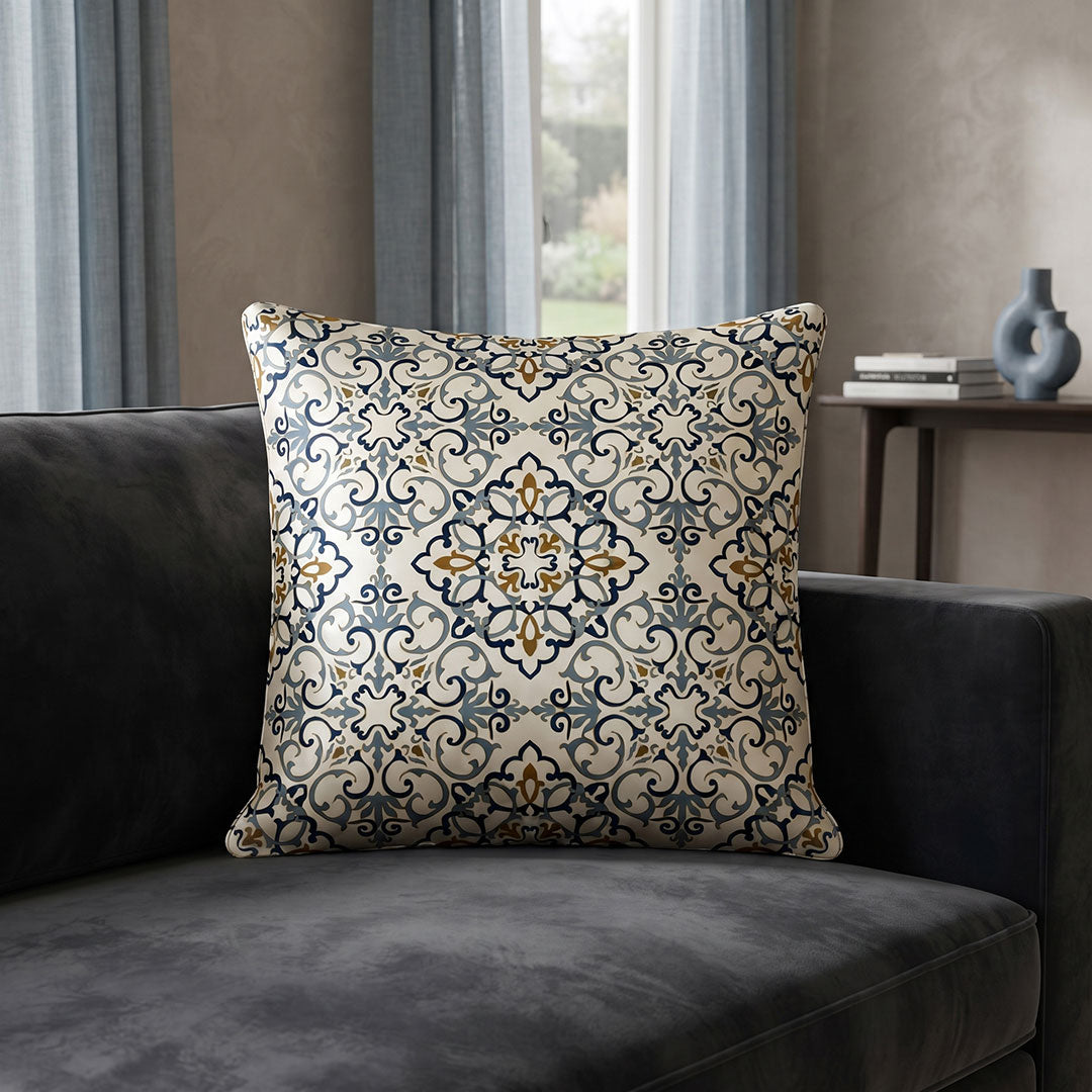 Arabesque digital printed cushion cover by Nylsa