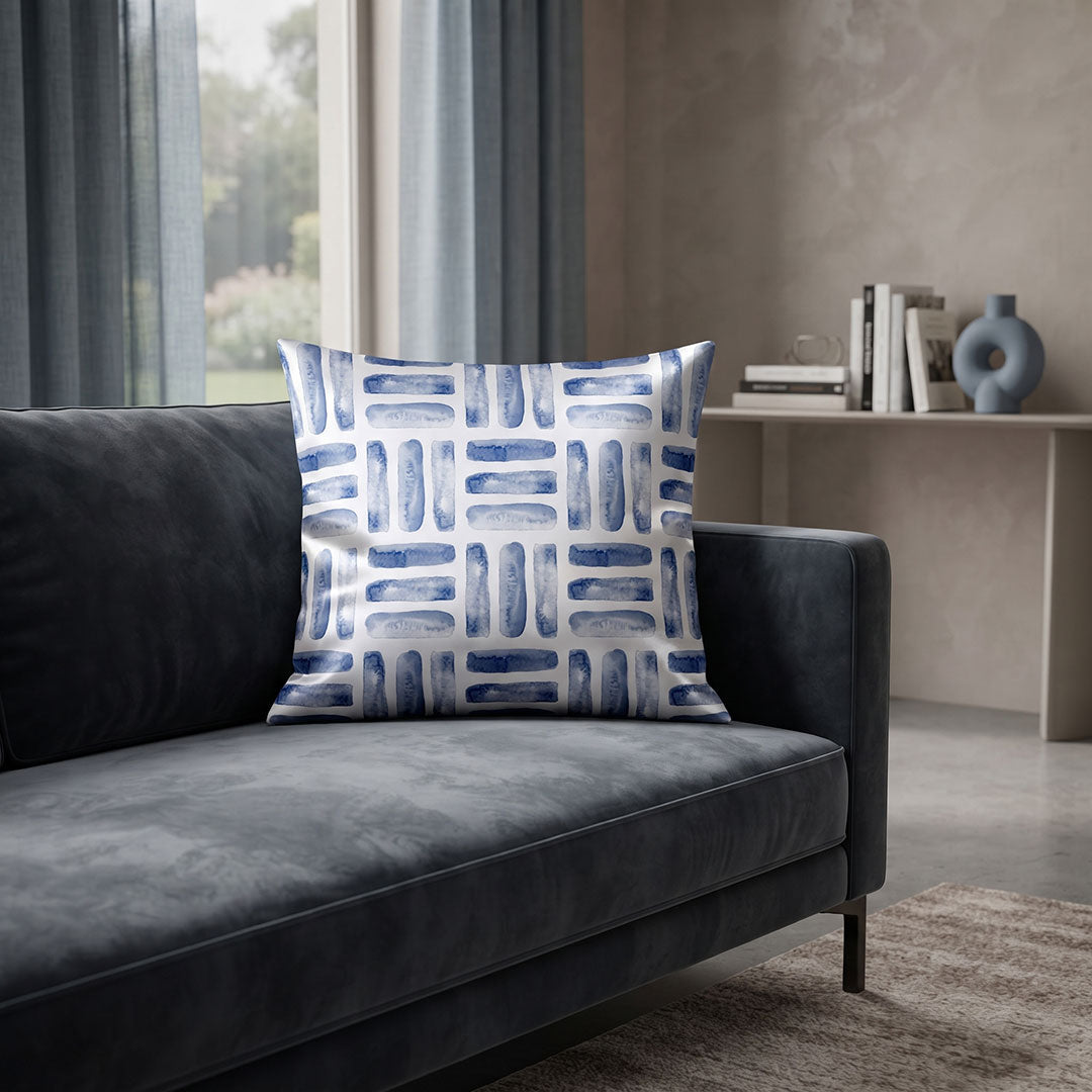 Azure decorative printed cushion cover by Nylsa