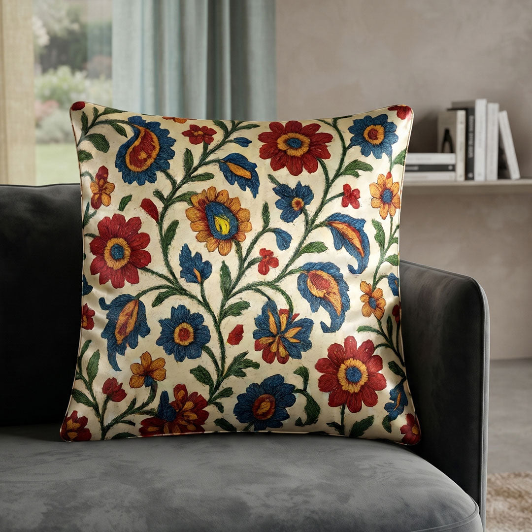 Folk Garden digital printed cushion cover by Nylsa