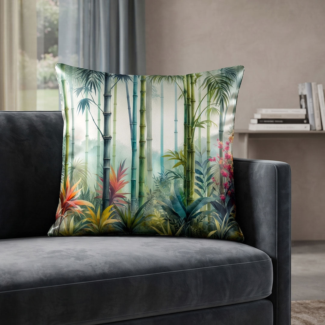 Bamboo Mist digital printed cushion cover by Nylsa