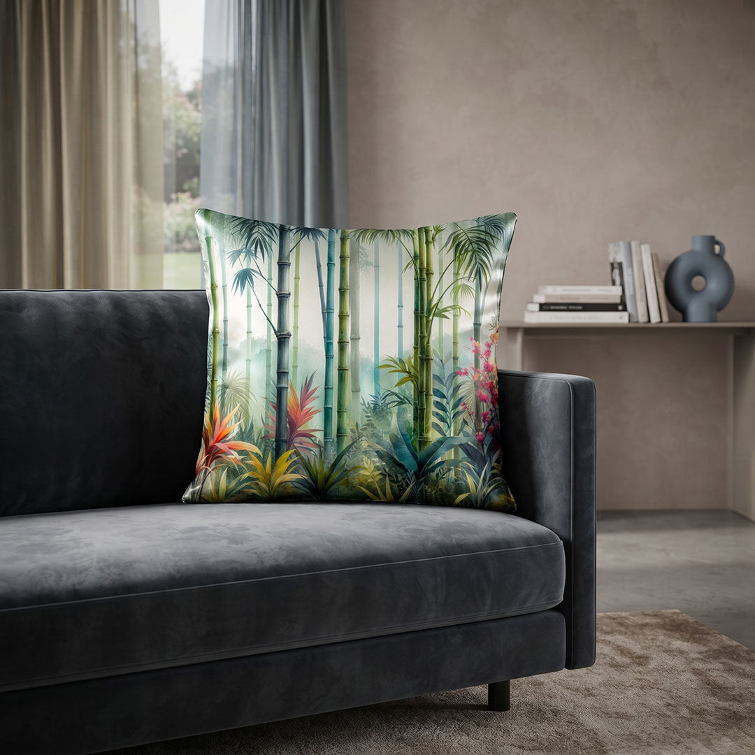 Bamboo Mist digital printed cushion cover by Nylsa